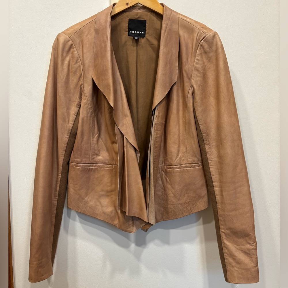 Trouve Women's Brown Leather Jacket